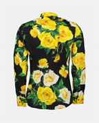 Camisetas Chemise à imprimé roses Dolce & Gabbana Amarillo Homme