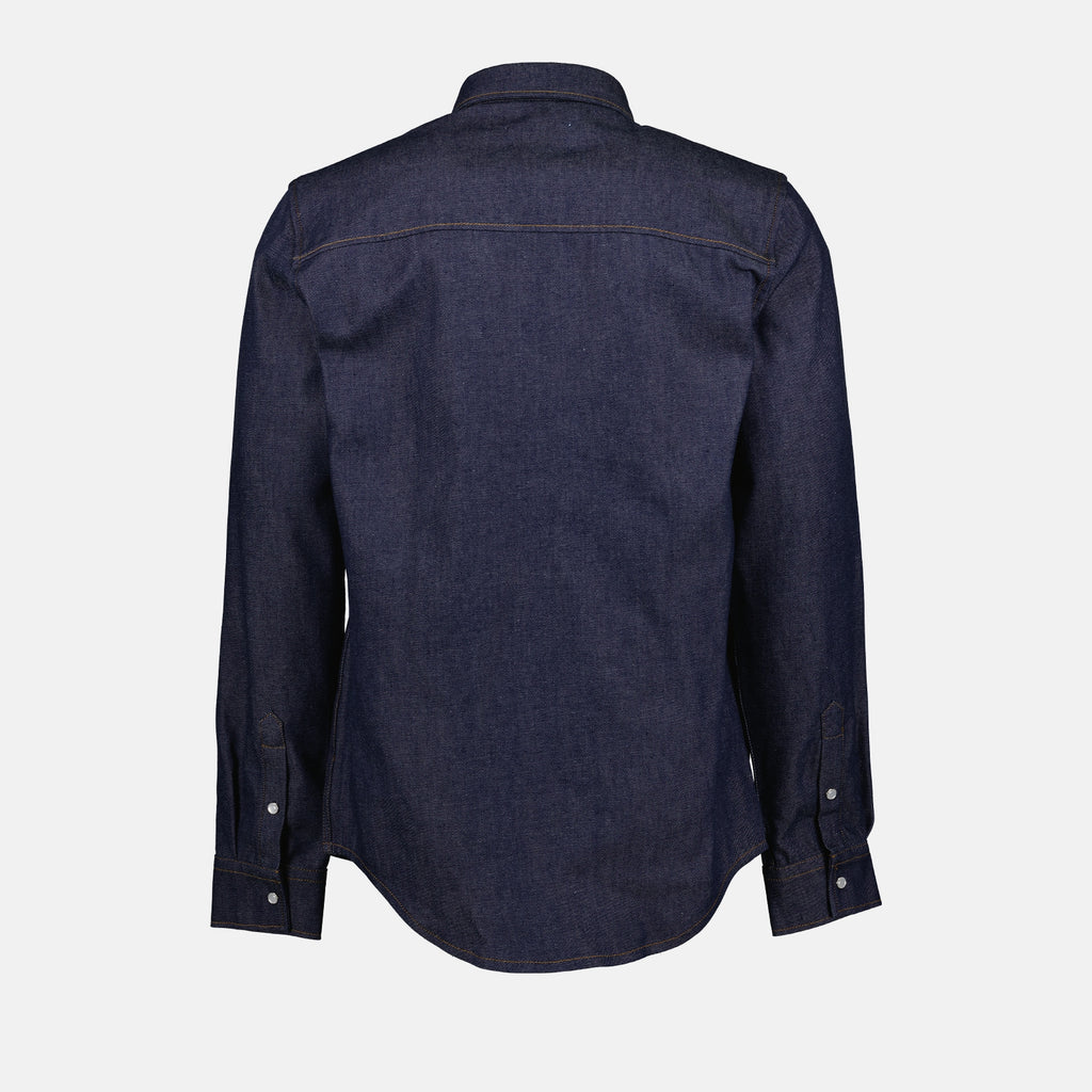 Camisas Chemise à logo Ami PARIS Azul Unissex