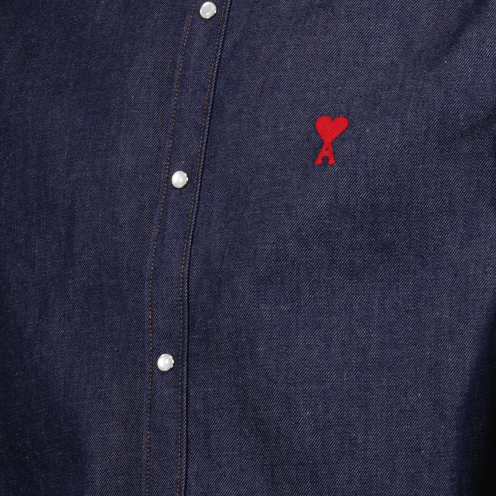 Camisas Chemise à logo Ami PARIS Azul Unisexo