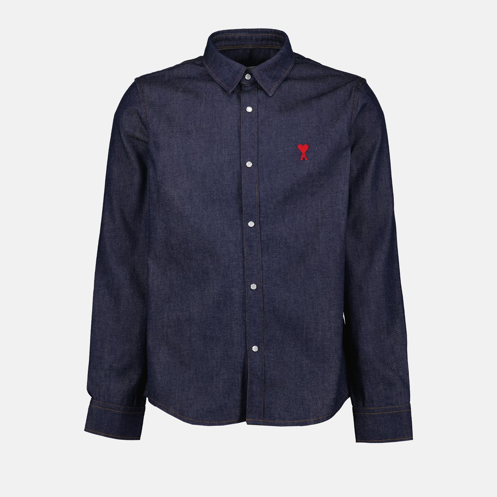 Camisas Chemise à logo Ami PARIS Azul Unisexo