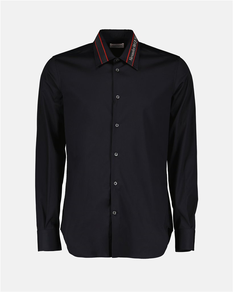 Camisetas Chemise à logo Alexander McQueen Negro Homme