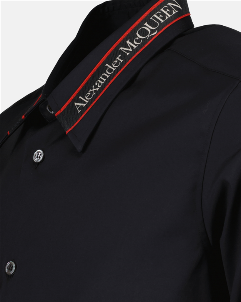 Camisetas Chemise à logo Alexander McQueen Negro Homme