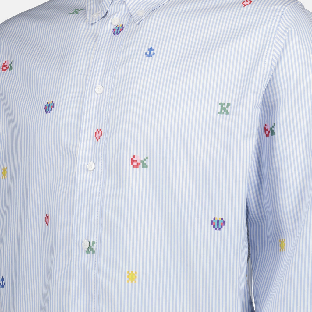 Camisas Chemise à rayures Kenzo Pixel Kenzo Azul Homme