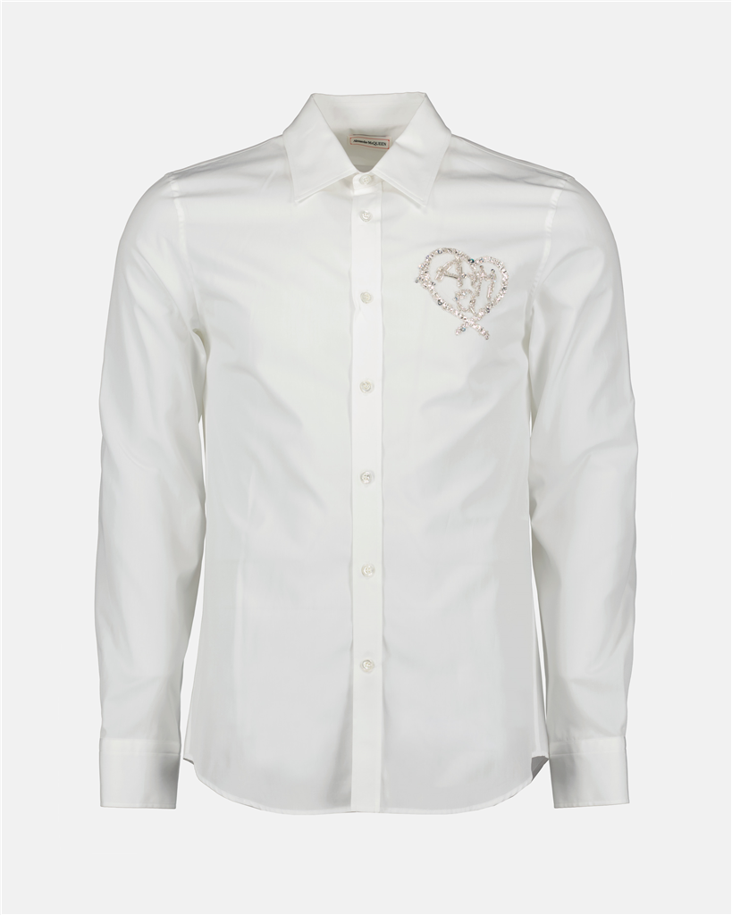 Camisas Chemise AMQ Alexander McQueen Branco Homme