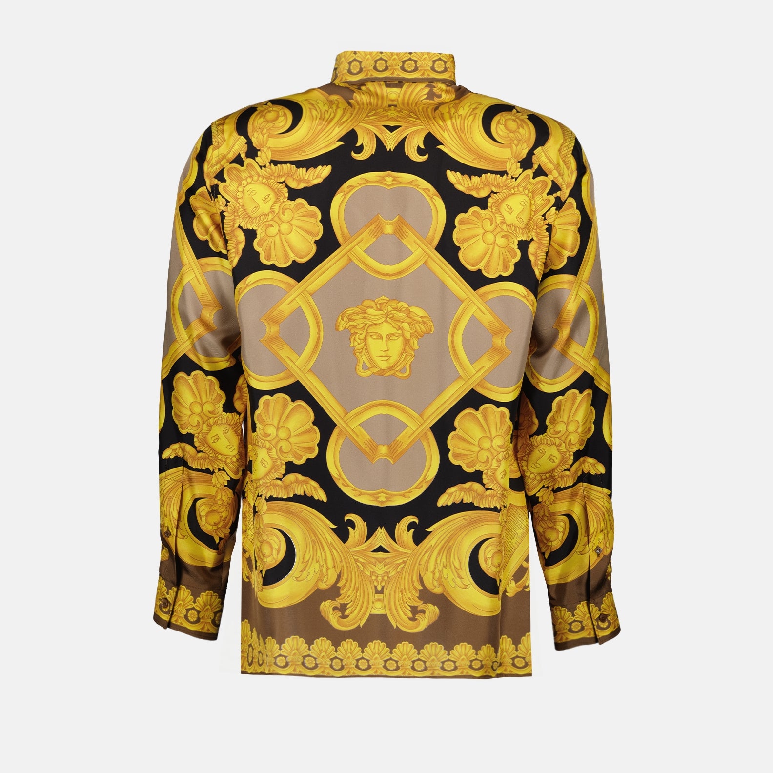 Camisas Chemise Barocco 660 Versace Amarillo Homme