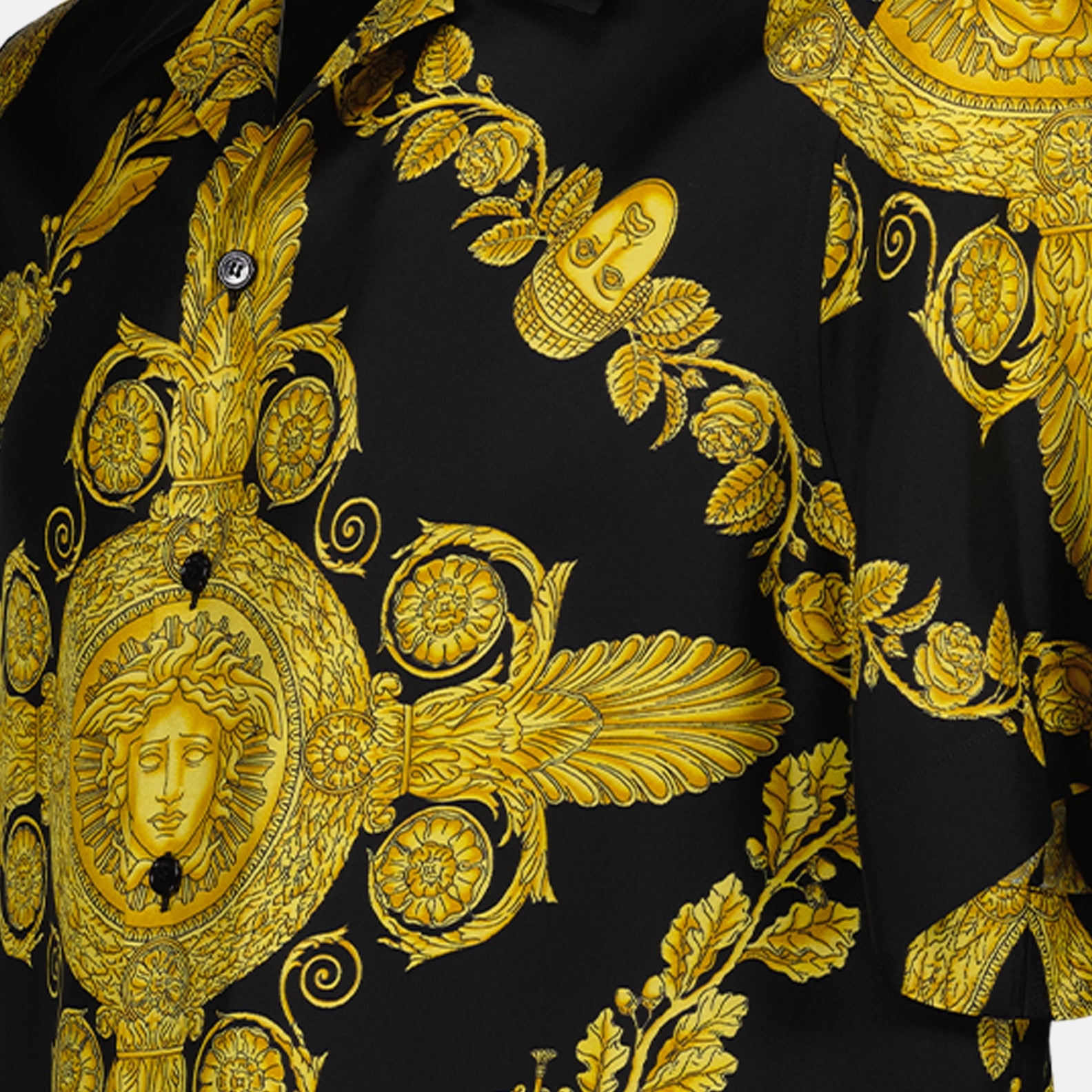 Camisas Chemise Barocco Versace Preto Homme