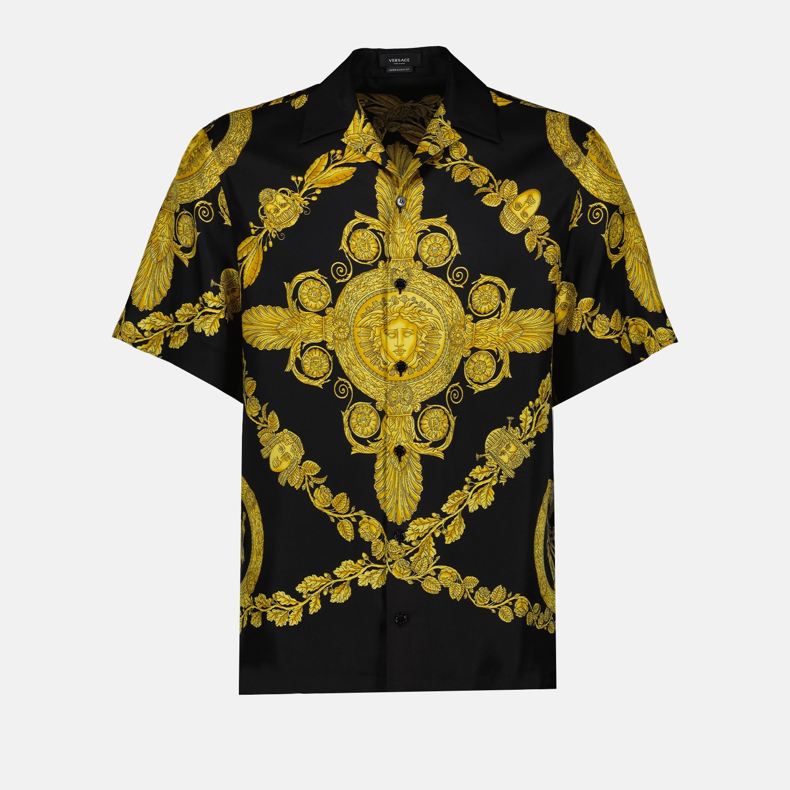 Camisas Chemise Barocco Versace Preto Homme
