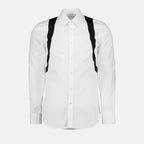 Camisas Chemise à Harnais Alexander McQueen Branco Homme