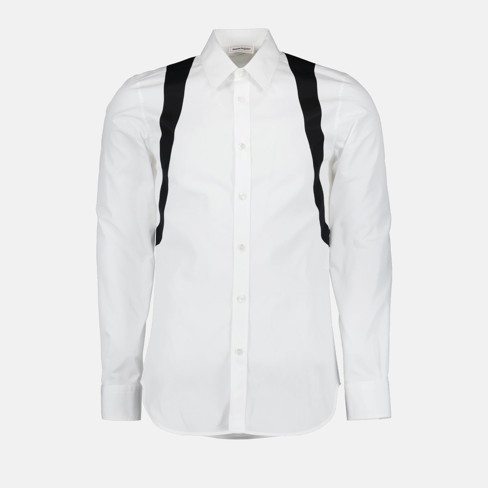 Camisas Chemise à Harnais Alexander McQueen Blanco Homme