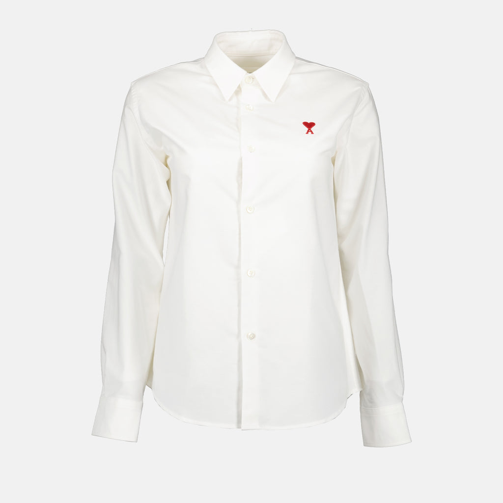 Camisas Chemise Ami de Coeur rouge Ami PARIS Branco Femme