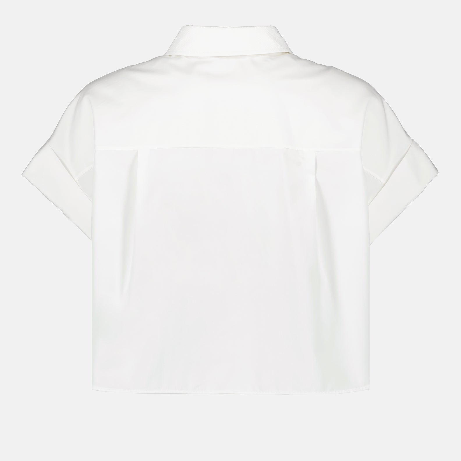 Chemise courte carrée blanche