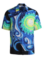 T-shirts Chemise Dior and Kenny Scharf Dior Bleu Homme