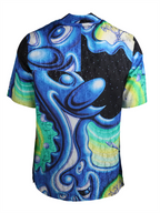 T-shirts Chemise Dior and Kenny Scharf Dior Bleu Homme