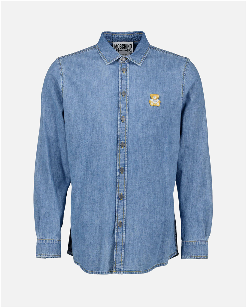 Camisas Chemise en denim Teddy Moschino Azul Homme