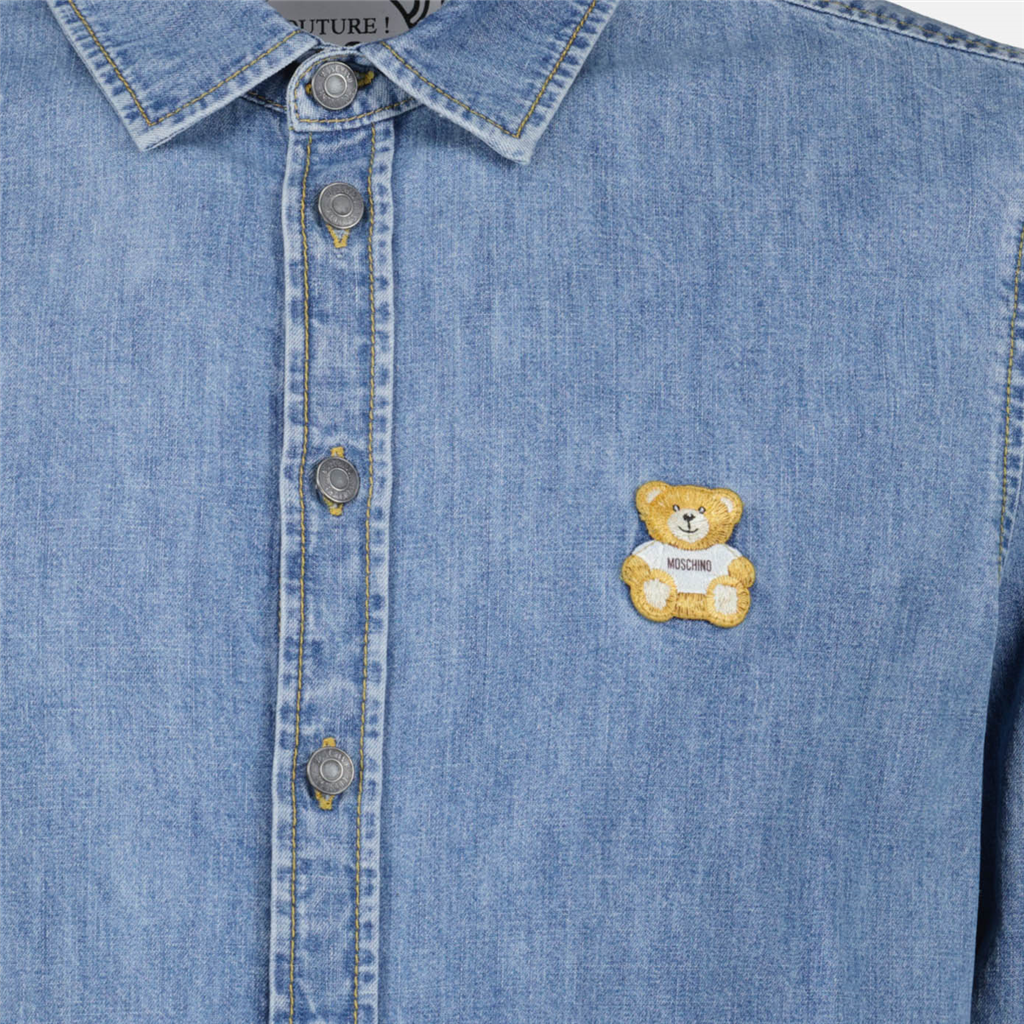 Camisas Chemise en denim Teddy Moschino Azul Homme