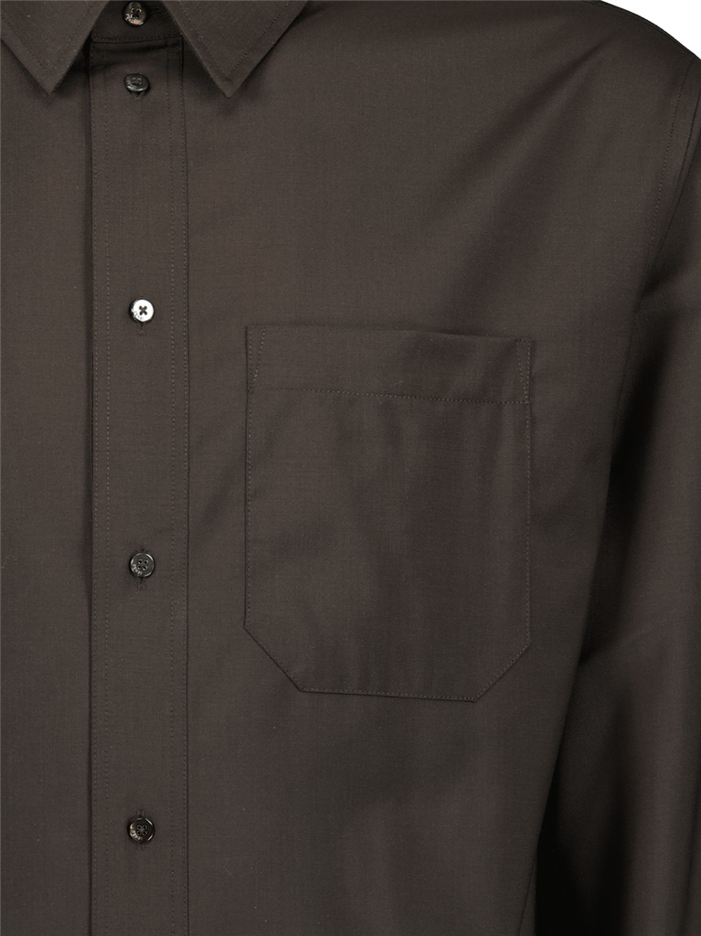 Camisas Chemise en laine Fendi Marrom Homme