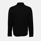 Camisas Camisa de Piqué de Algodão Saint Laurent Preto Homme