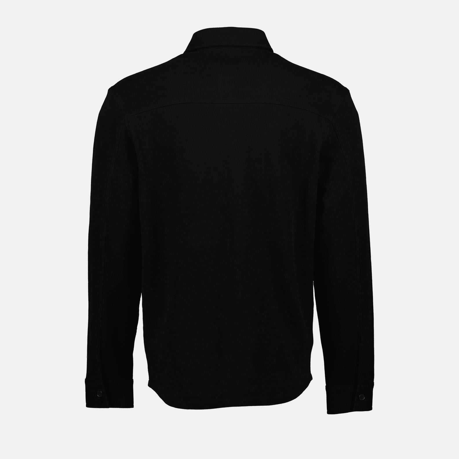 Camisas Camisa de Piqué de Algodão Saint Laurent Preto Homme