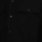 Camisas Camisa de Piqué de Algodão Saint Laurent Preto Homme