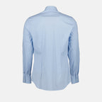 Camisas Camisa de popelina Prada Azul Homme