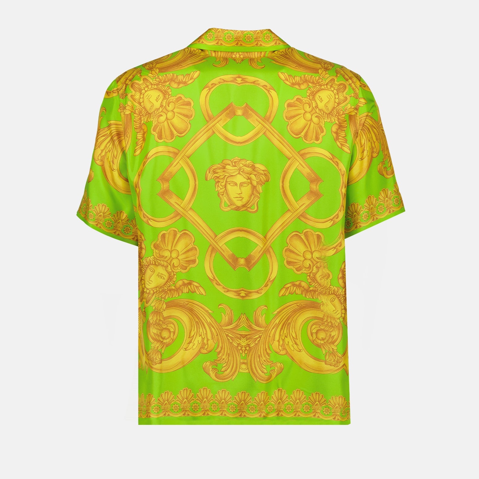 Camisas Chemise Barocco 660 Versace Verde Homme