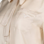 Camisas Chemise en soie Prada Bege Femme