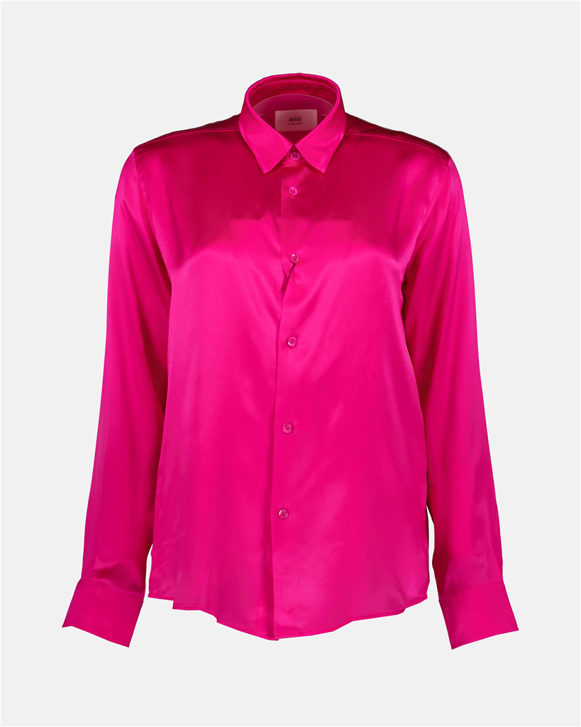 Camisas Chemise en soie Ami PARIS Rosa Femme