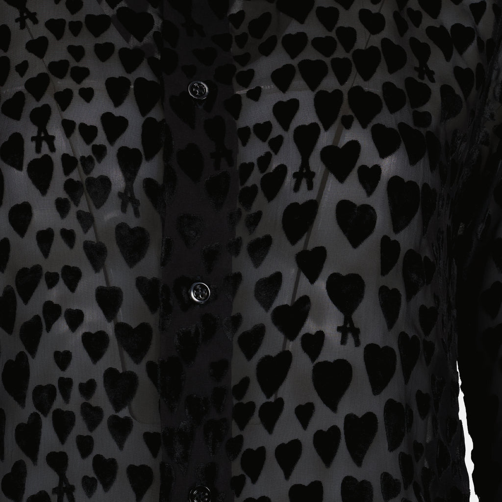Camisas Chemise en velours Ami PARIS Preto Femme