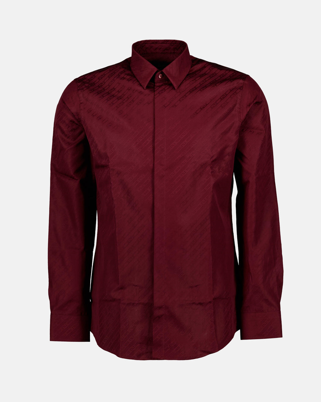 Camisas Chemise Fendi O'Lock Fendi pour Homme Bordeaux Fendi Bordéus Homme