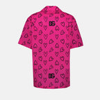 Camisas Chemise imprimé DG Cœurs Dolce & Gabbana Rosa Homme