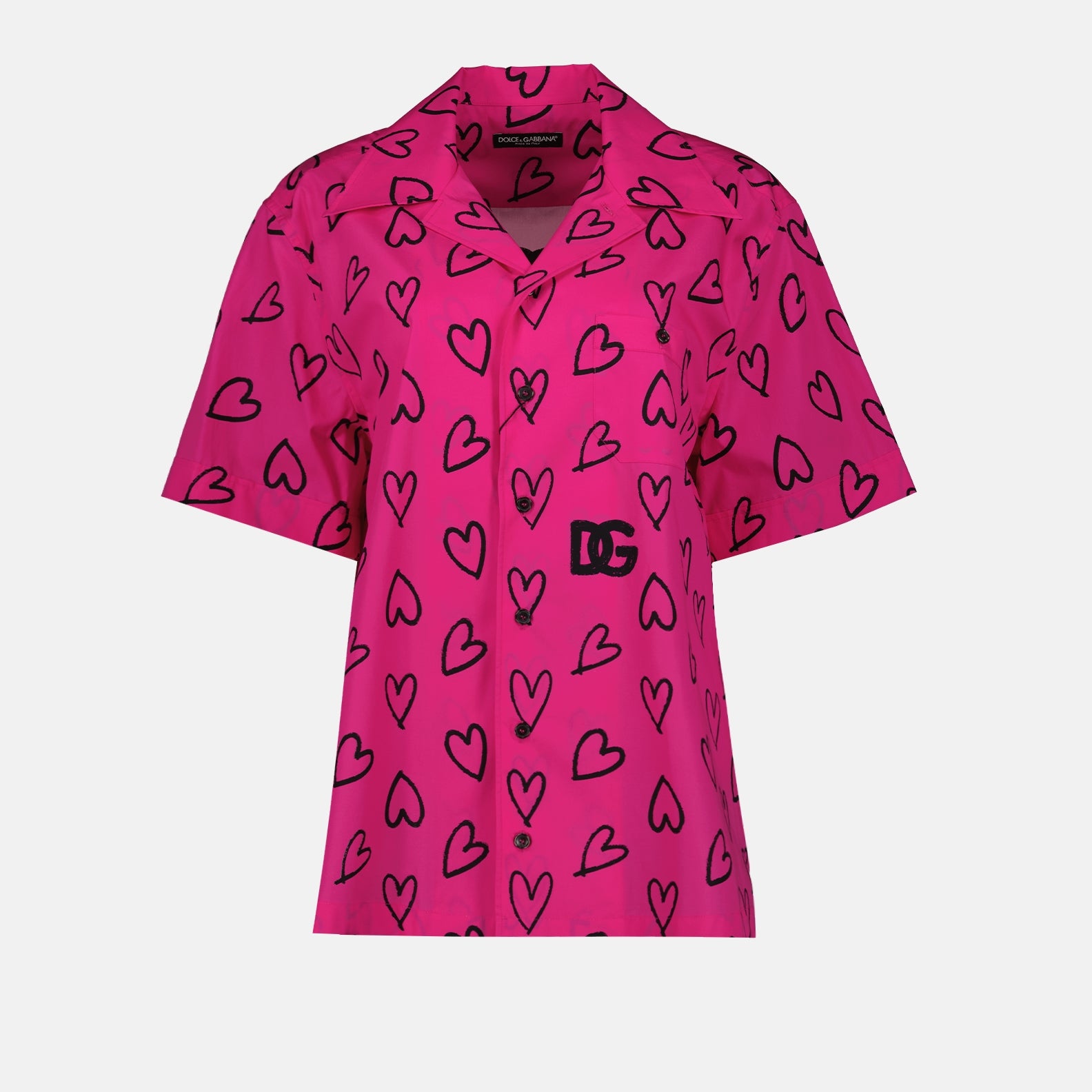 Camisas Chemise imprimé DG Cœurs Dolce & Gabbana Rosa Homme