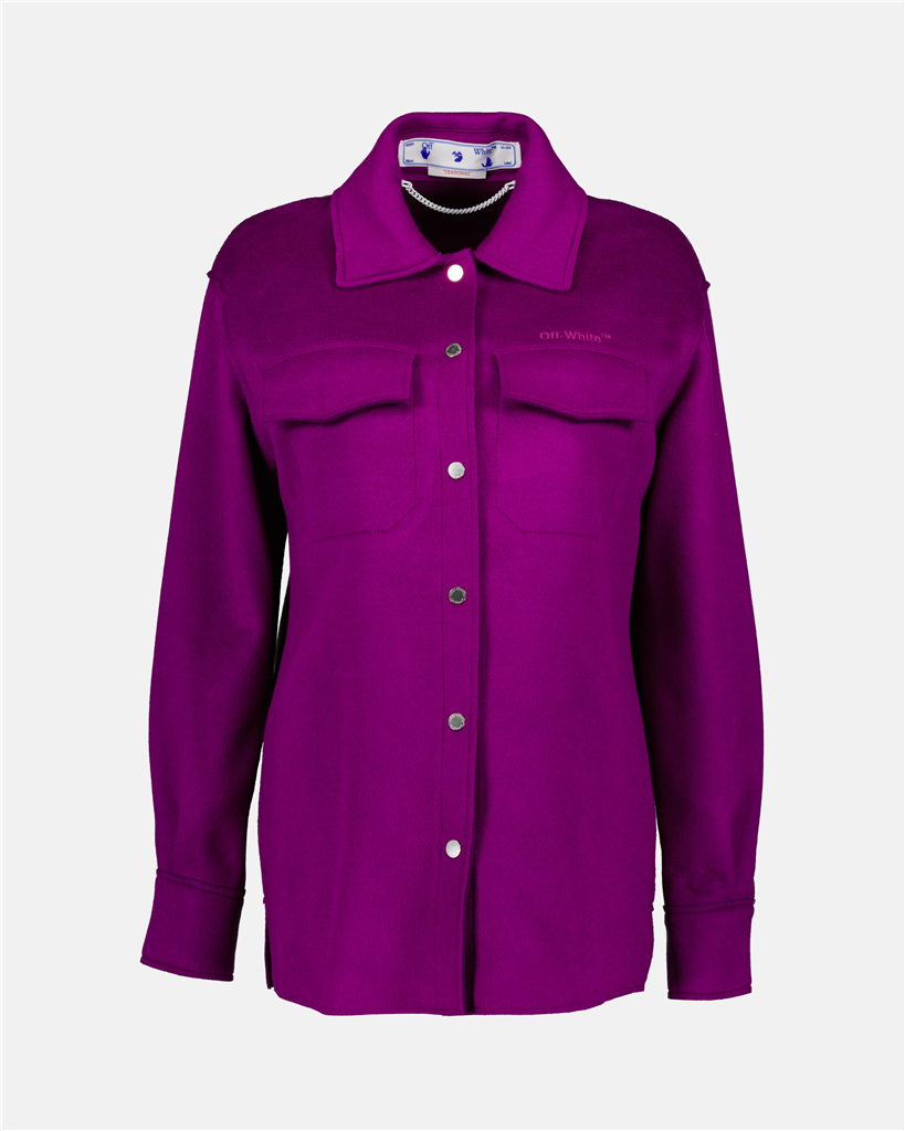 Moletons Chemise Helvetica Off-White Roxo Femme