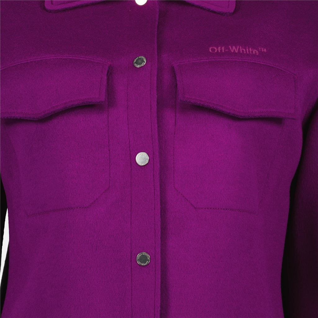 Moletons Chemise Helvetica Off-White Roxo Femme