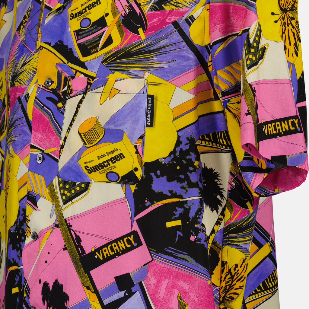 Camicie Chemise Miami Mix Bowling Palm Angels Multicolore Homme