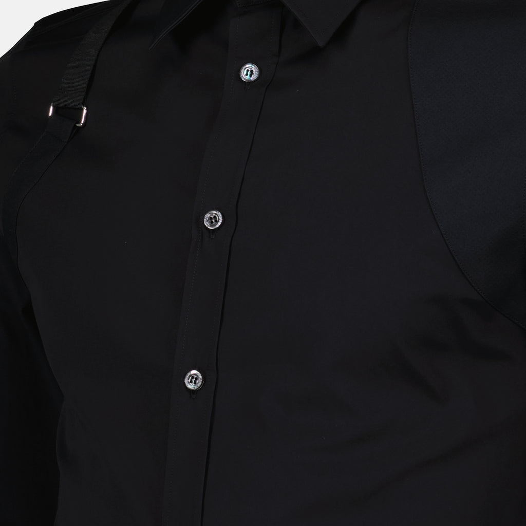 Camisas Chemise à bretelle Alexander McQueen Negro Homme