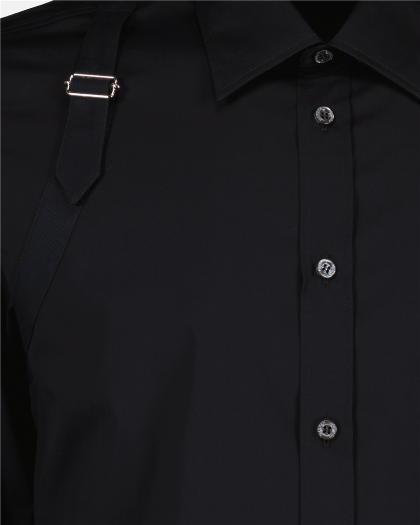 Camisas Chemise à bretelle Alexander McQueen Negro Homme