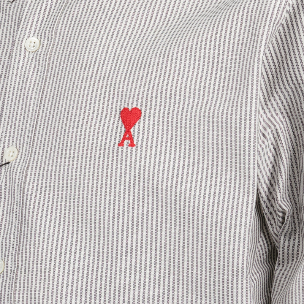 Camicie Chemise rayée Ami PARIS Grigio Homme