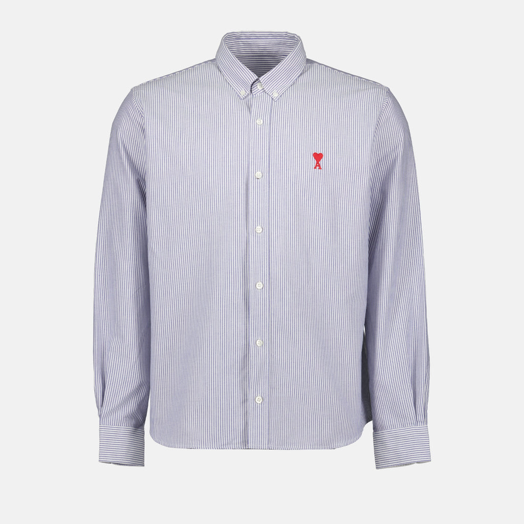 Camicie Chemise rayée Ami De Coeur Ami PARIS Blu Homme