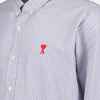 Camicie Chemise rayée Ami De Coeur Ami PARIS Blu Homme