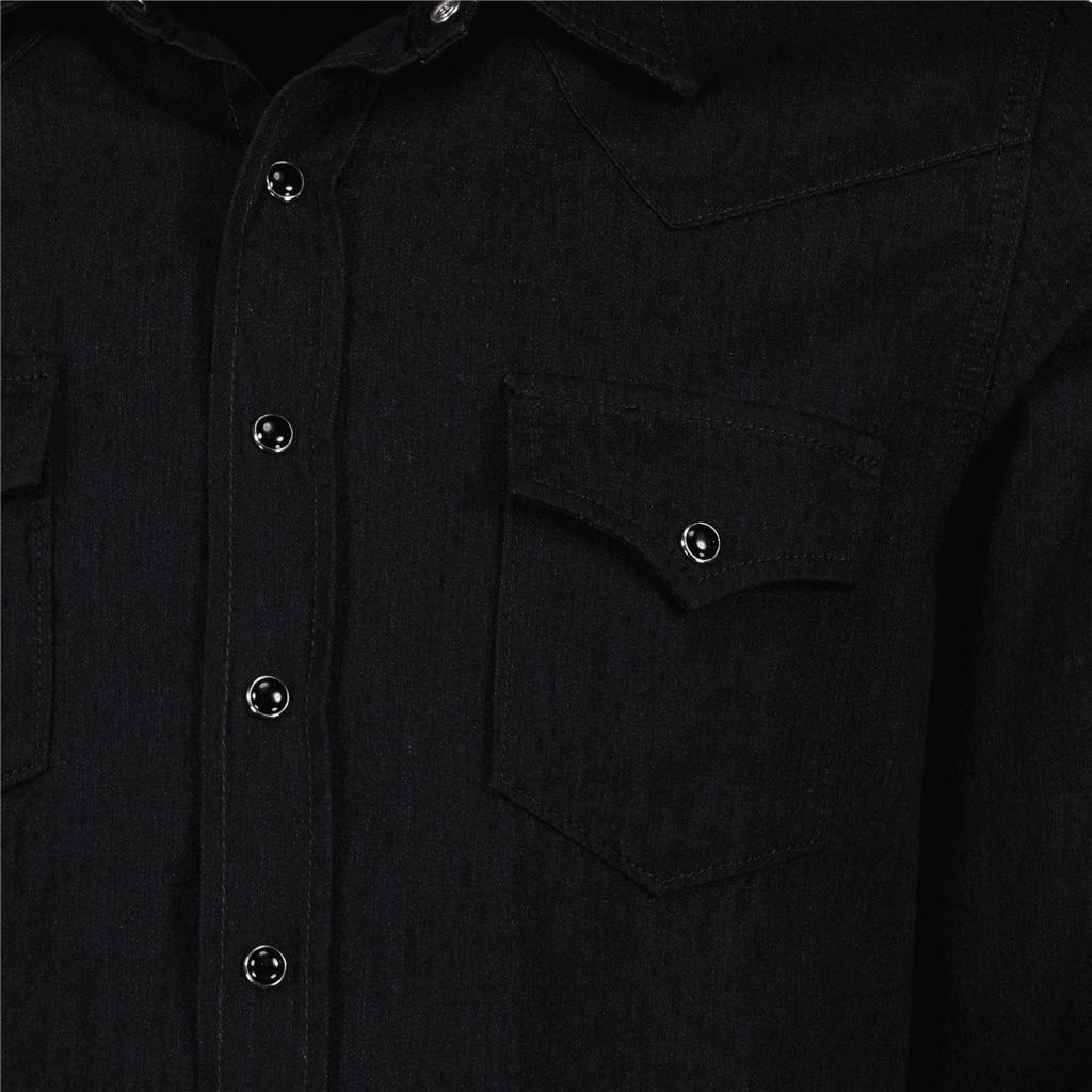 Hemden Chemise Western Saint Laurent Schwarz Homme