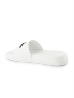 Offene schuhe Claquettes à logo Alexander McQueen Weiß Homme