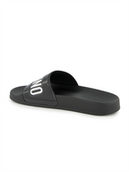 Offene schuhe Claquette à logo Moschino Schwarz Homme