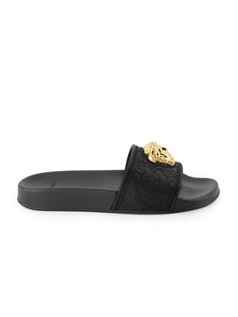 Offene schuhe Claquette Medusa Versace Schwarz Femme