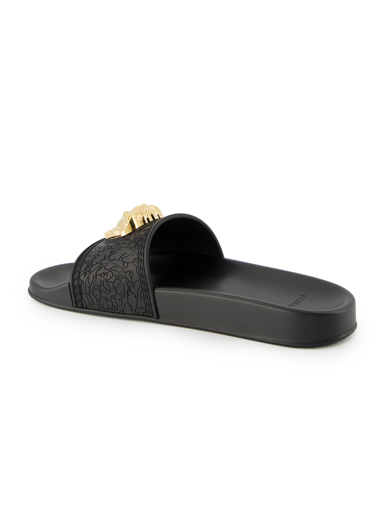 Offene schuhe Claquette Medusa Versace Schwarz Femme