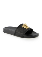 Offene schuhe Claquette Medusa Versace Schwarz Femme