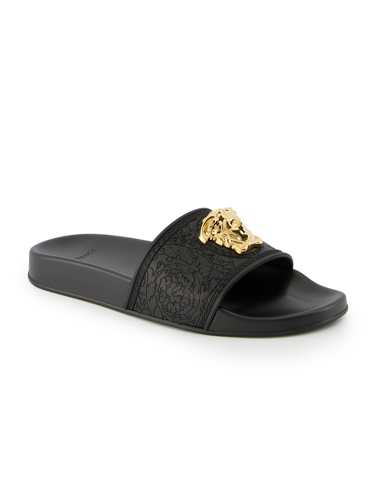 Offene schuhe Claquette Medusa Versace Schwarz Femme