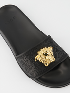 Offene schuhe Claquette Medusa Versace Schwarz Femme
