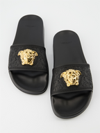 Offene schuhe Claquette Medusa Versace Schwarz Femme