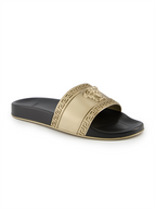 Elegante schuhe Claquette Medusa Versace Gold Homme
