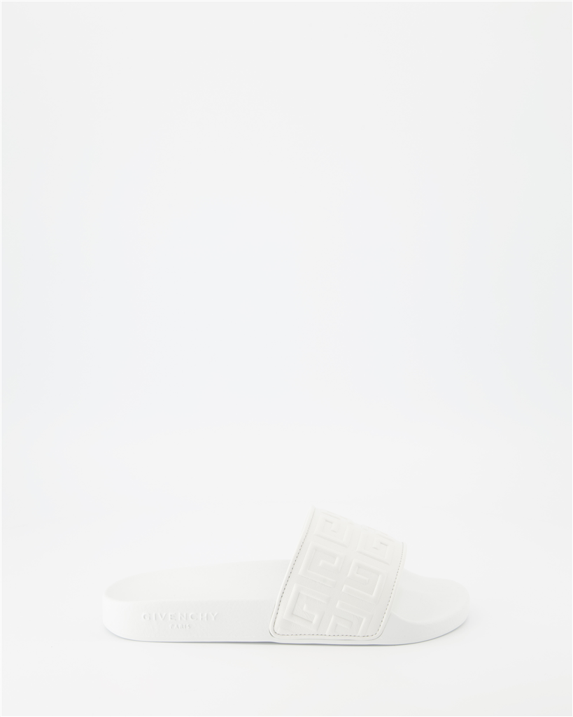 Offene schuhe Claquettes 4G Givenchy Weiß Femme